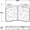 Stoptech 308.05611 | StopTech Street Brake Pads Mercedes-Benz 300E Base Fr Ch# B864308, Front; 1993-1993 Alternate Image 1