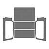 DEI 50603 | 04-06 Jeep Wrangler LJ Unliminted Headliner Complete Kit - Gray; 2004-2006 Alternate Image 2