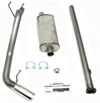 JBA 40-9013 | 95-99 Toyota Tacoma Pre Runner 3.4L 409SS Pass Side Single Exit Cat-Back Exhaust; 1995-1999 Alternate Image 1