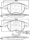 Stoptech 309.11072 | StopTech Sport Brake Pads Volkswagen Beetle Base 288mm Front Disc, Front; 2015-2015 Alternate Image 1