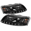 SPYDER 5029416 | Spyder Audi A6 ( Non Quattro with AFS ) DRL LED Projector Headlights - Black - (PRO-YD-ADA605-DRL-BK); 2005-2007 Alternate Image 1