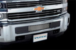 Putco 85195 | 15-19 Chevy Silverado HD - Stainless Steel - Punch Design Bumper Grille Bumper Grille Inserts; 2015-2019 Alternate Image 1