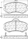 Stoptech 305.09240 | StopTech Street Select Brake Pads Kia Optima, Front; 2006-2010 Alternate Image 1