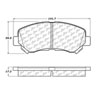 Stoptech 308.13380 | StopTech Street Brake Pads Nissan Rogue Select S 5th Digit in VIN, Front; 2014-2015 Alternate Image 1