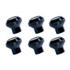 Rugged Ridge 11420.02 | Billet Aluminum Dash Knob Set Black 76-86 Jeep CJ; 1976-1986 Alternate Image 1