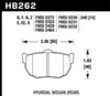 Hawk Performance HB262F.540 | Hawk 89-97 Nissan 240SX SE HPS Street Rear Brake Pads; 1989-1997 Alternate Image 1