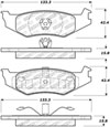 Stoptech 308.05120 | StopTech Street Brake Pads Chrysler 300M, Rear; 1998-2004 Alternate Image 1