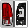 SPYDER 5029140 | Spyder Ford F250/350/450/550 Super Duty Version 2 LED Tail Lights - Red Clear - (ALT-YD-FF15097-LED-G2-RC); 1999-2007 Alternate Image 6