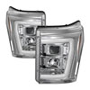 SPYDER 5084705 | Spyder 11-16 Ford F-250/F-350 V2 Projector Headlights - Light Bar DRL - Chrome PRO-YD-FS11V2-LB-C; 2011-2016 Alternate Image 2