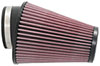 K&N Engineering ru1033 | K&N Universal Clamp-On Air Filter 3-1/2in 10 Degree Flange 5-3/4in B 4-1/2in x 3-1/4in T 7in H Alternate Image 2