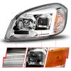 ANZO 121576 | 05-10 Chevrolet Cobalt / 07-10 Pontiac G5 LED Projector Headlights Black Housing; 2005-2010 Alternate Image 2