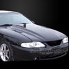 Amerihood FM94AHT4FHW | Ford Mustang Type-Cowl Style(3 Inch) Functional Cooling Hood; 1994-1998 Alternate Image 1