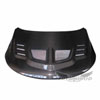 Amerihood KF09AHR1SCFH | R1 Style Carbon Fiber Hood For Kia Forte; 2009-2013 Alternate Image 2