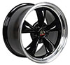 OE Wheels fr01-17090-5450-24bm | 17 Replica Wheel FR01 Mustang Bullitt Rim 17x9 Black Wheel Ford Mustang 1994-2004; 1994-2004 Alternate Image 1