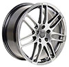 OE Wheels au05-17075-5112-42hs | 17 Replica Wheel AU05 A3 Rim 17x7.5 Hyper Wheel Volkswagen Jetta 2005-2017; 2005-2017 Alternate Image 1