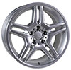 OE Wheels mb02-17075-5112-35s | 17 Replica Wheel MB02 Mercedes Benz C Class Rim 17x7.5 Silver Wheel Mercedes-Benz CLK320 1998-2003; 1998-2003 Alternate Image 1