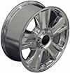 OE Wheels cv86-20085-6550-31c | 20 Replica Wheel CV86 GMC Sierra Rim 20x8.5 Chrome Wheel Chevrolet C2500 1988-2000; 1988-2000 Alternate Image 2