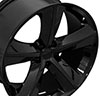 OE Wheels dg05-20090-5115-20b | 20 Replica Wheel DG05 Charger SRT Rim 20x9 Black Wheel Dodge Charger 2006-2022; 2006-2022 Alternate Image 1