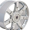 OE Wheels ca80-24100-6550-31c | 24 Replica Wheel CA80 Escalade Rim 24x10 Chrome Wheel Chevrolet C2500 1988-2000; 1988-2000 Alternate Image 2