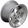 OE Wheels jp08-15080-5450-25ms | 15 Replica Wheel JP08 Jeep Wrangler Rim 15x8 Silver Wheel Jeep Wrangler 1987-2006; 1987-2006 Alternate Image 2