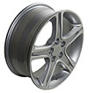 OE Wheels lx01-17070-5450-50ms | 17 Replica Wheel LX01 Lexus IS Rim 17x7 Silver Wheel Lexus IS300 2001-2022; 2001-2022 Alternate Image 2