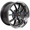 OE Wheels fr05b-18100-5450-22am | 18 Replica Wheel FR05 FR500 Rim 18x10 Gunmetal Wheel Ford Mustang (rear only) 1994-2004; 1994-2004 Alternate Image 1