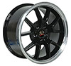 OE Wheels fr05b-18090-5450-24bm | 18 Replica Wheel FR05 Mustang FR500 Rim 18x9 Black Wheel Ford Mustang 1994-2004; 1994-2004 Alternate Image 1