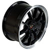 OE Wheels fr05b-18090-5450-24bm | 18 Replica Wheel FR05 Mustang FR500 Rim 18x9 Black Wheel Ford Mustang 1994-2004; 1994-2004 Alternate Image 2