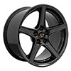 OE Wheels fr06b-18090-5450-24b | 18 Replica Wheel FR06B Fits Ford Mustang Saleen Rim 18x9 Black Wheel Ford Mustang 1994-2004; 1994-2004 Alternate Image 1