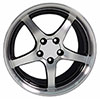 OE Wheels cv05-dm18105-5475-56mb | 18 Replica Wheel CV05 C5 Rim 18x10.5 Machined Wheel Chevrolet Corvette (rear only) 1988-2004; 1988-2004 Alternate Image 2