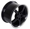 OE Wheels cv05-d18095-5475-54bm | 18 Replica Wheel CV05 C5 Rim 18x9.5 Deep Dish Black Wheel Chevrolet Camaro 1993-2002; 1993-2002 Alternate Image 2