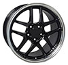 OE Wheels cv04-17095-5475-54bm | 17 Replica Wheel CV04 C5 Z06 Rim 17x9.5 Black Wheel Chevrolet Camaro 1993-2002; 1993-2002 Alternate Image 1