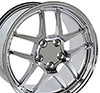 OE Wheels cv04-17095-5475-54c | 17 Replica Wheel CV04 C5 Z06 Rim 17x9.5 Chrome Wheel Chevrolet Corvette 1988-1996; 1988-1996 Alternate Image 2