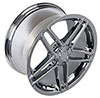 OE Wheels cv07a-17095-5475-54c | 17 Replica Wheel CV07A C6 Z06 Rim 17x9.5 Chrome Wheel Chevrolet Corvette 1988-1996; 1988-1996 Alternate Image 2