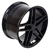 OE Wheels cv07a-17095-5475-54b | 17 Replica Wheel CV07A C6 Z06 Rim 17x9.5 Black Wheel Chevrolet Camaro 1993-2002; 1993-2002 Alternate Image 2