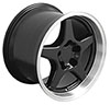 OE Wheels cv01-17110-5475-50bm | 17 Replica Wheel CV01 ZR1 Rim 17x11 Black Wheel Chevrolet Camaro (rear only) 1993-2002; 1993-2002 Alternate Image 2