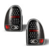 Winjet ctwj-0013-gbc | 1996-2000 Chrysler Town & Country Led Tail Light - Glossy Black / Clear; 1996-2000 Alternate Image 2