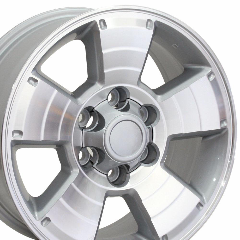 OE Wheels ty09-17075-6550-30ms | 17 Replica Wheel TY09 4Runner Rim 17x7.5 Silver Wheel Toyota Tundra 2000-2006; 2000-2006