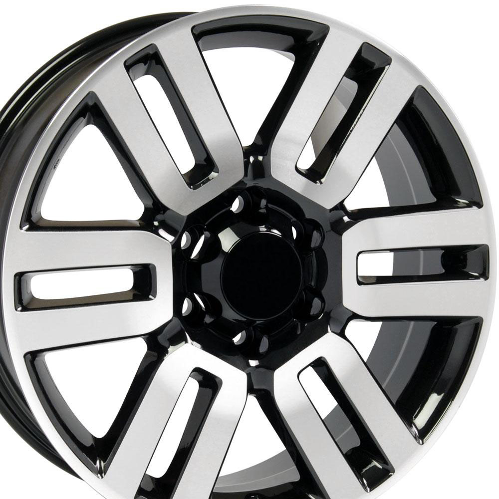 OE Wheels ty10-20070-6550-15mb | 20 Replica Wheel TY10 4Runner Rim 20x7 Black Machd Wheel Toyota 4Runner 1996-2022; 1996-2022