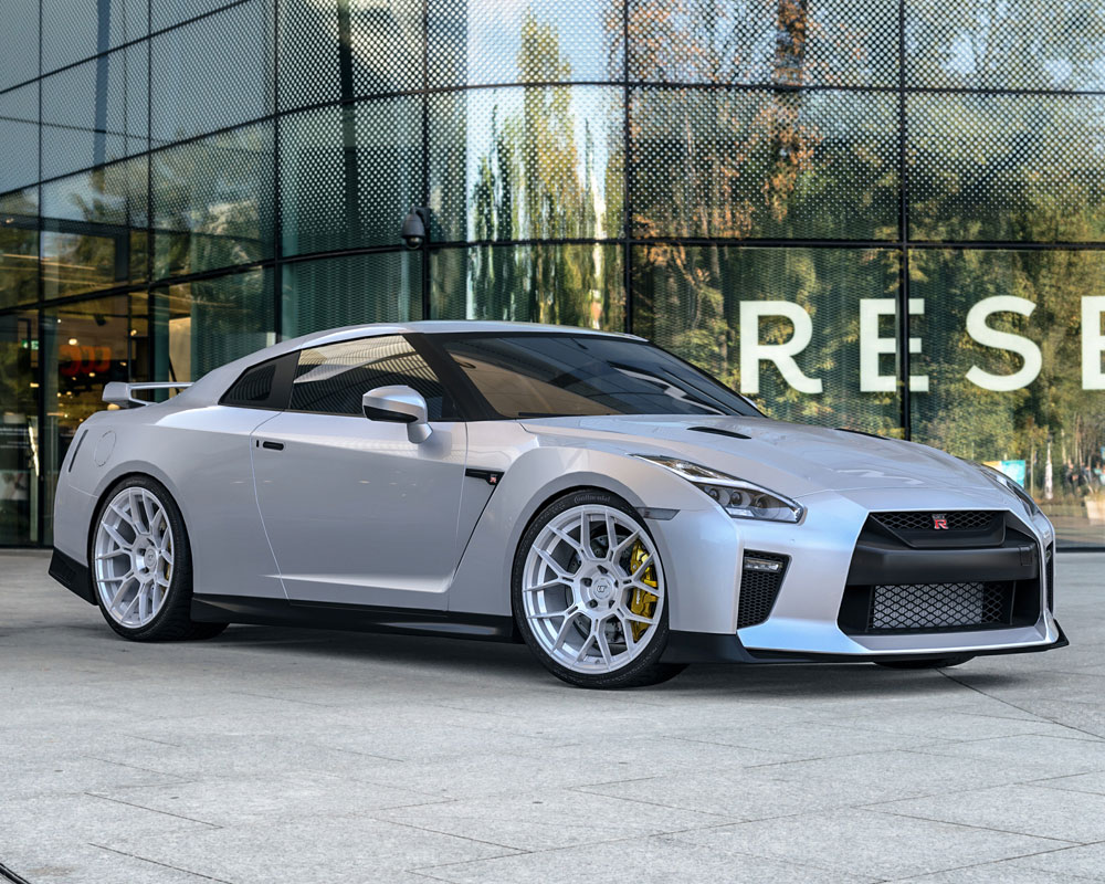 Vivid Racing vrf-d09-gtr-brs | VR Forged D09 Wheel Package Nissan GT-R 20x10 20x12 Brushed; 2009-2021