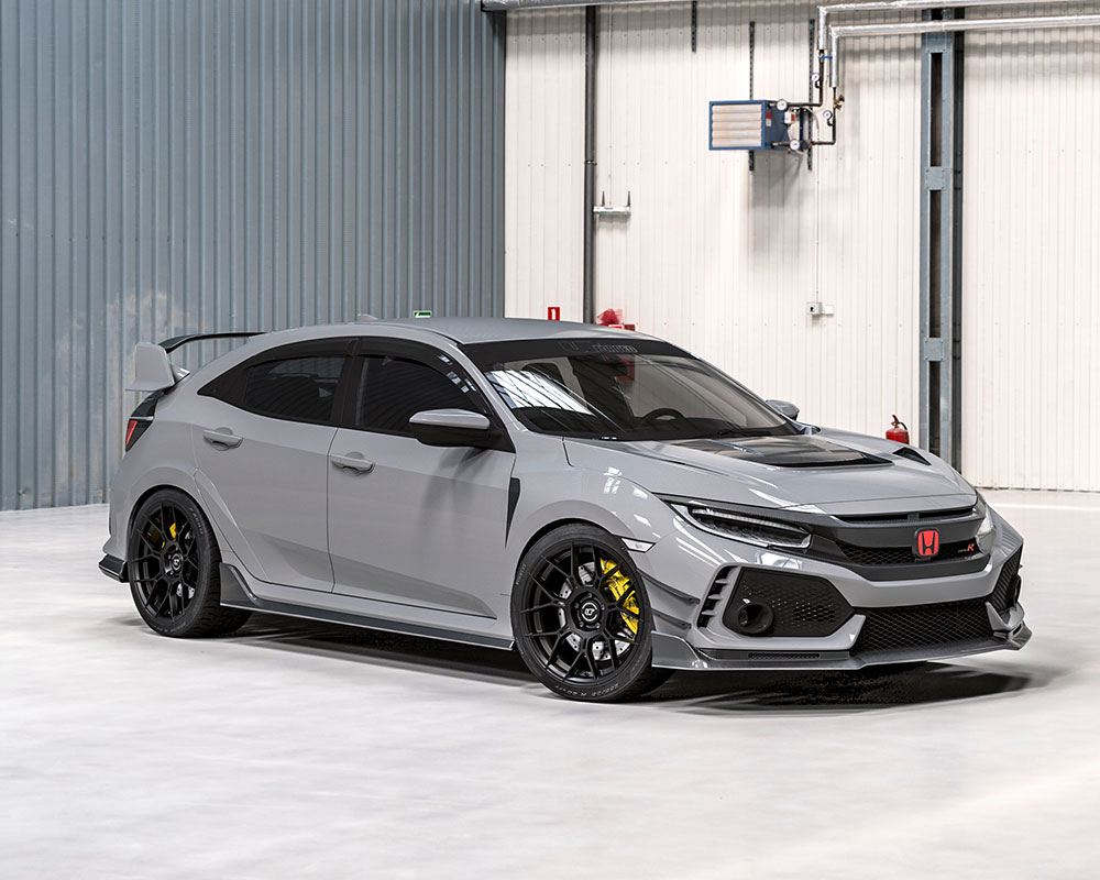 Vivid Racing vrf-d09-ctr-mblk | VR Forged D09 Wheel Package Honda Civic Type-R 18x9.5 Matte Black; 2019-2022