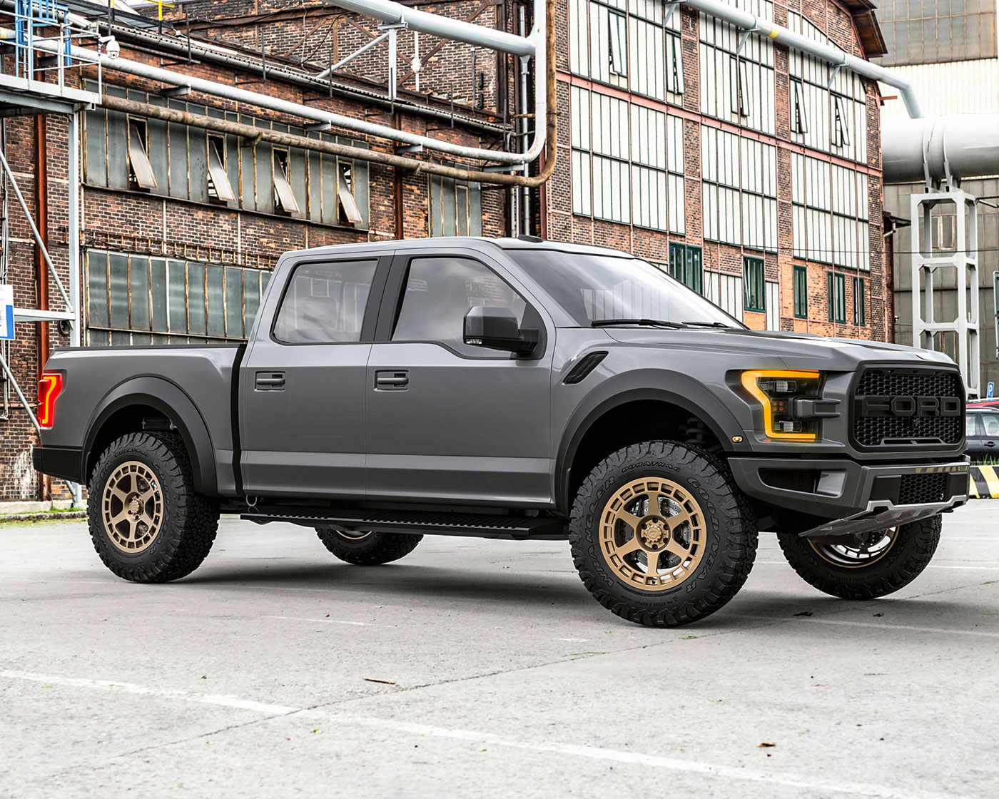 Vivid Racing vrf-d14-rap-sbz | VR Forged D14 Wheel Package Ford Raptor / F-150 20x9.0 Satin Bronze; 2016-2022