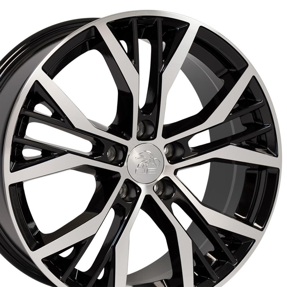 OE Wheels vw28-18080-5112-45mb | 18 Replica Wheel VW28 GTI Rim 18x8 Black Machd Wheel ET45 Audi A3 2006-2022; 2006-2022