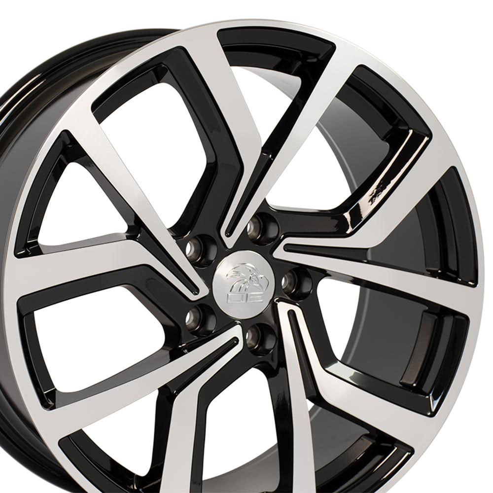 OE Wheels vw29-18080-5112-42mb | 18 Replica Wheel VW28 GTI Rim 18x8 Black Machd Wheel ET42 Volkswagen Jetta 2005-2019; 2005-2019