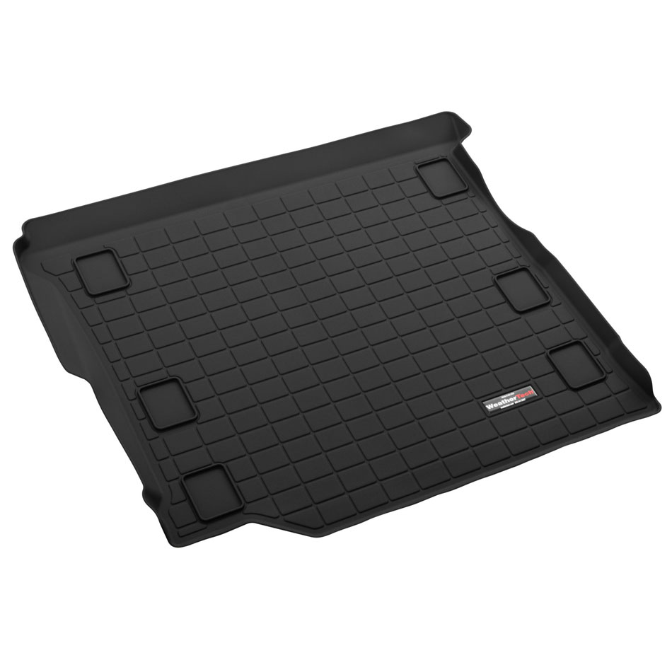 WeatherTech 401107 | 2018+ Jeep Wrangler Unlimited Cargo Liner-Black (Vehicles w/Flat Load Floor & Subwoofer); 2018-2024