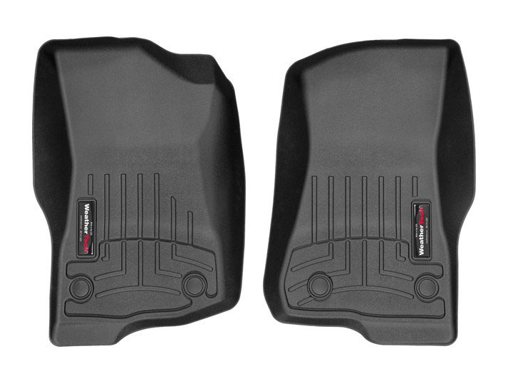 WeatherTech 4413131 | 2018+ Jeep Wrangler Unlimited Front FloorLiner - Black; 2018-2024