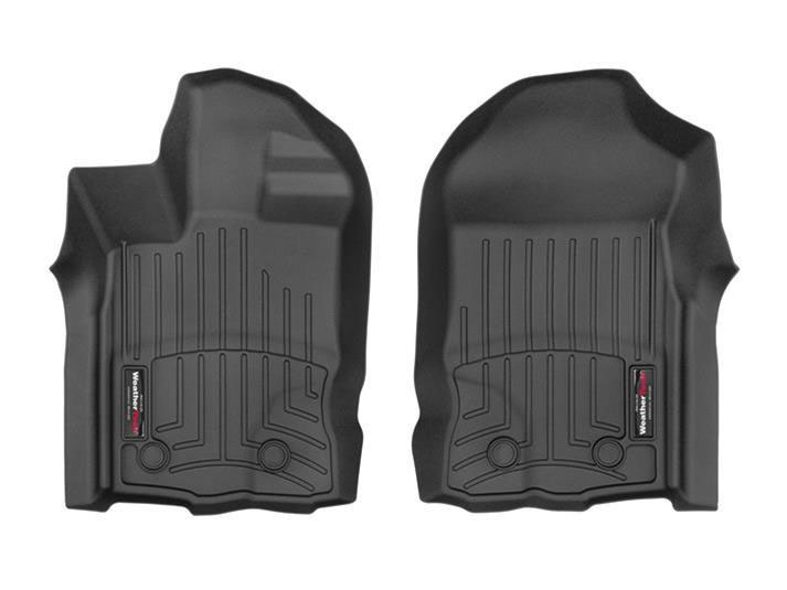 WeatherTech 4416401 | 2020+ Ford Ranger (SuperCrew/Crew Cab) Front FloorLiner - Black; 2020-2024