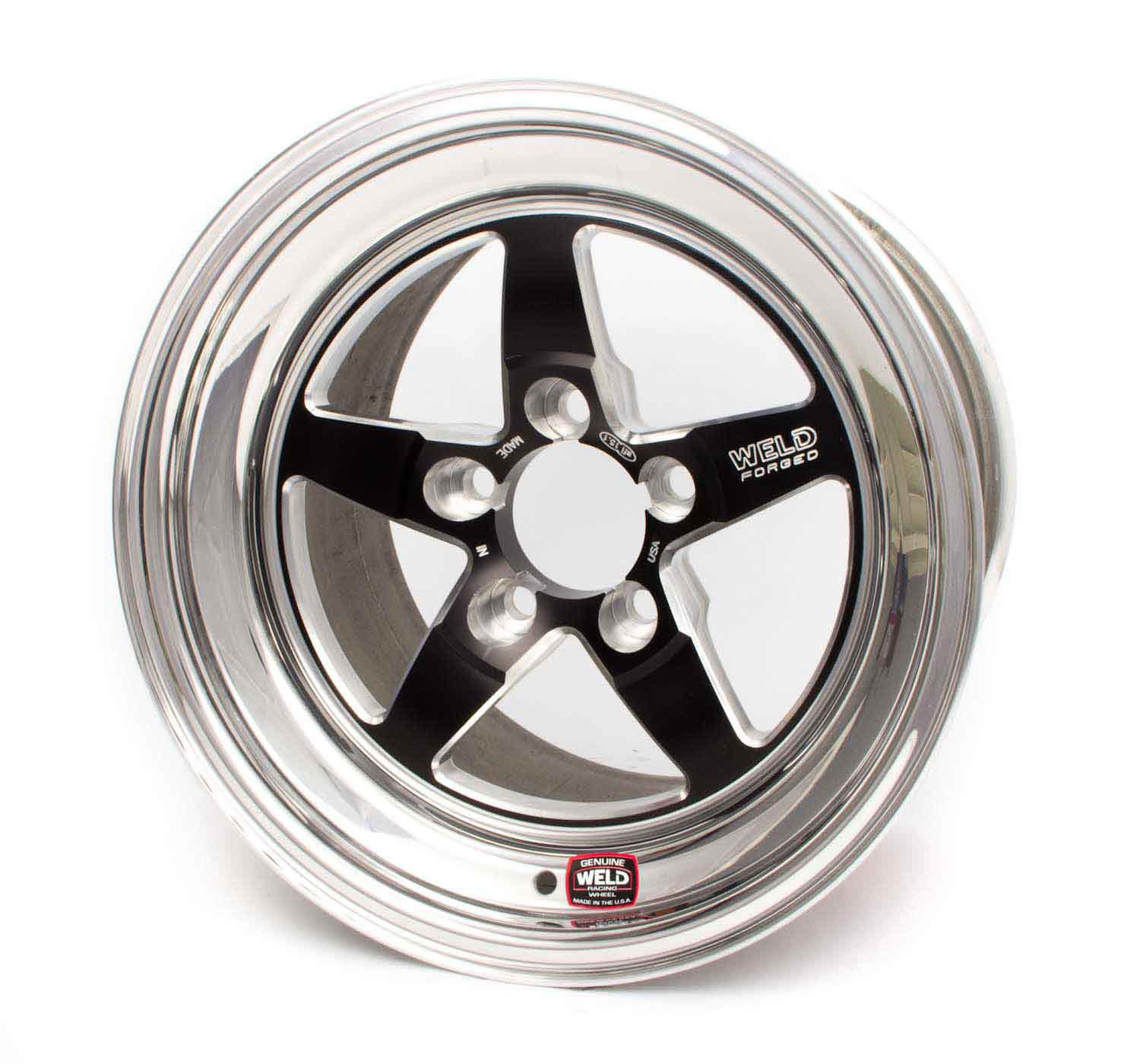 Weld 71HB7110B77A | S71 17x11 / 5x4.75 BP / 7.7in. BS Black Wheel (High Pad) - Non-Beadlock for Corvette Z06; 2006-2013