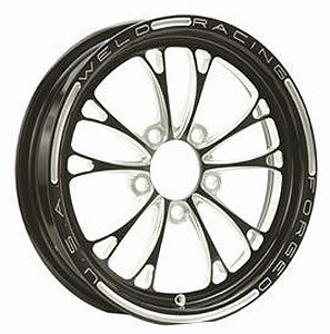 Weld 84B-1704274 | V-Series 1-Piece 17x4.5 / 5x4.75 BP / 2.25in. BS Black Wheel - Non-Beadlock