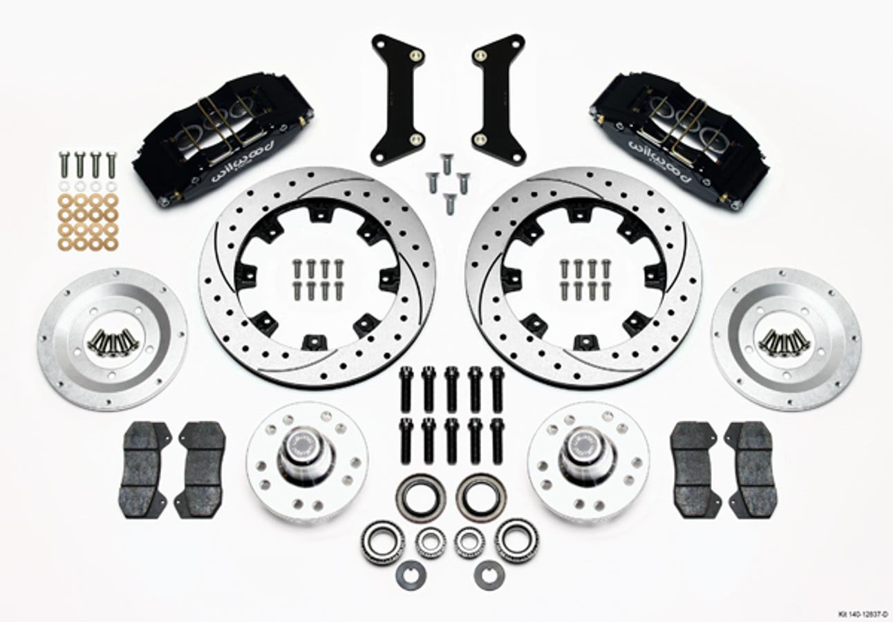 Wilwood 140-12837-d | Dynapro 6 Front Hub Kit 12.19in Drilled 79-87 GM G Body; 1979-1987